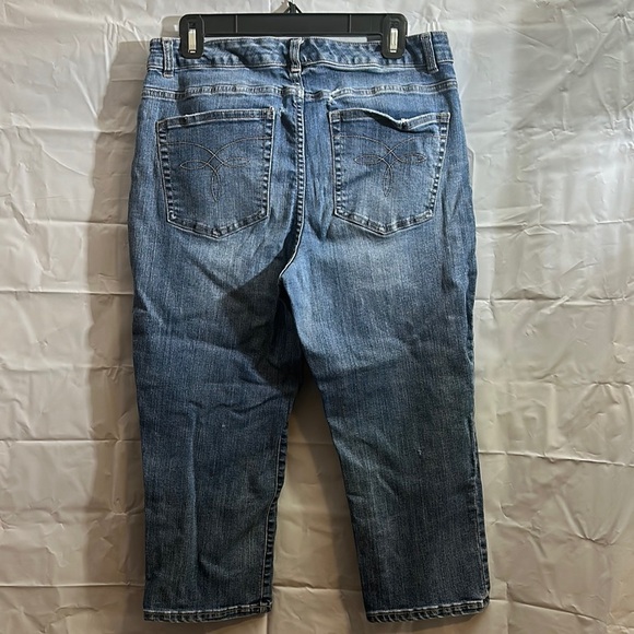 Chaps cropped Jeans with Vintage Fade size 12 - Picture 4 of 5